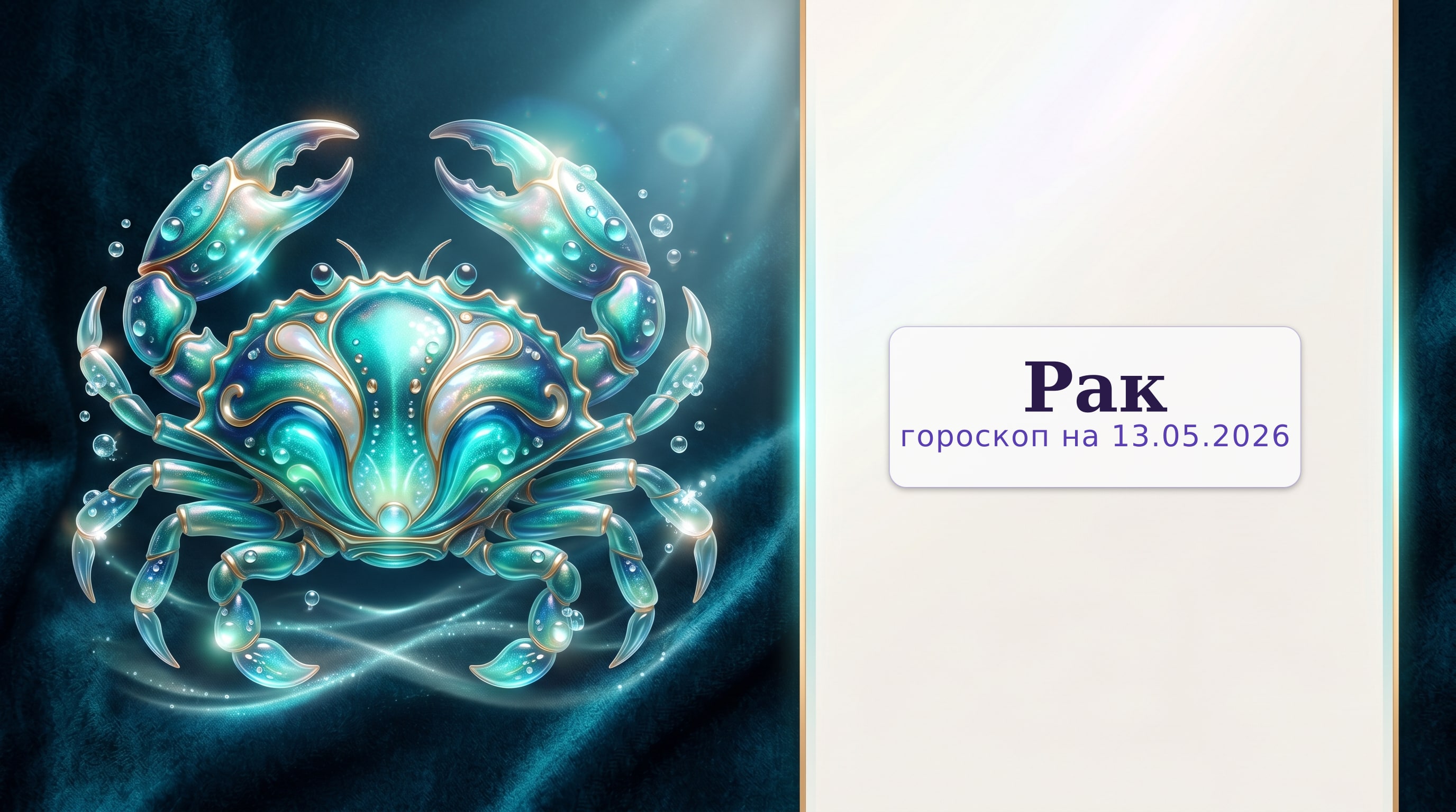 Рак — гороскоп на 13.05.2026