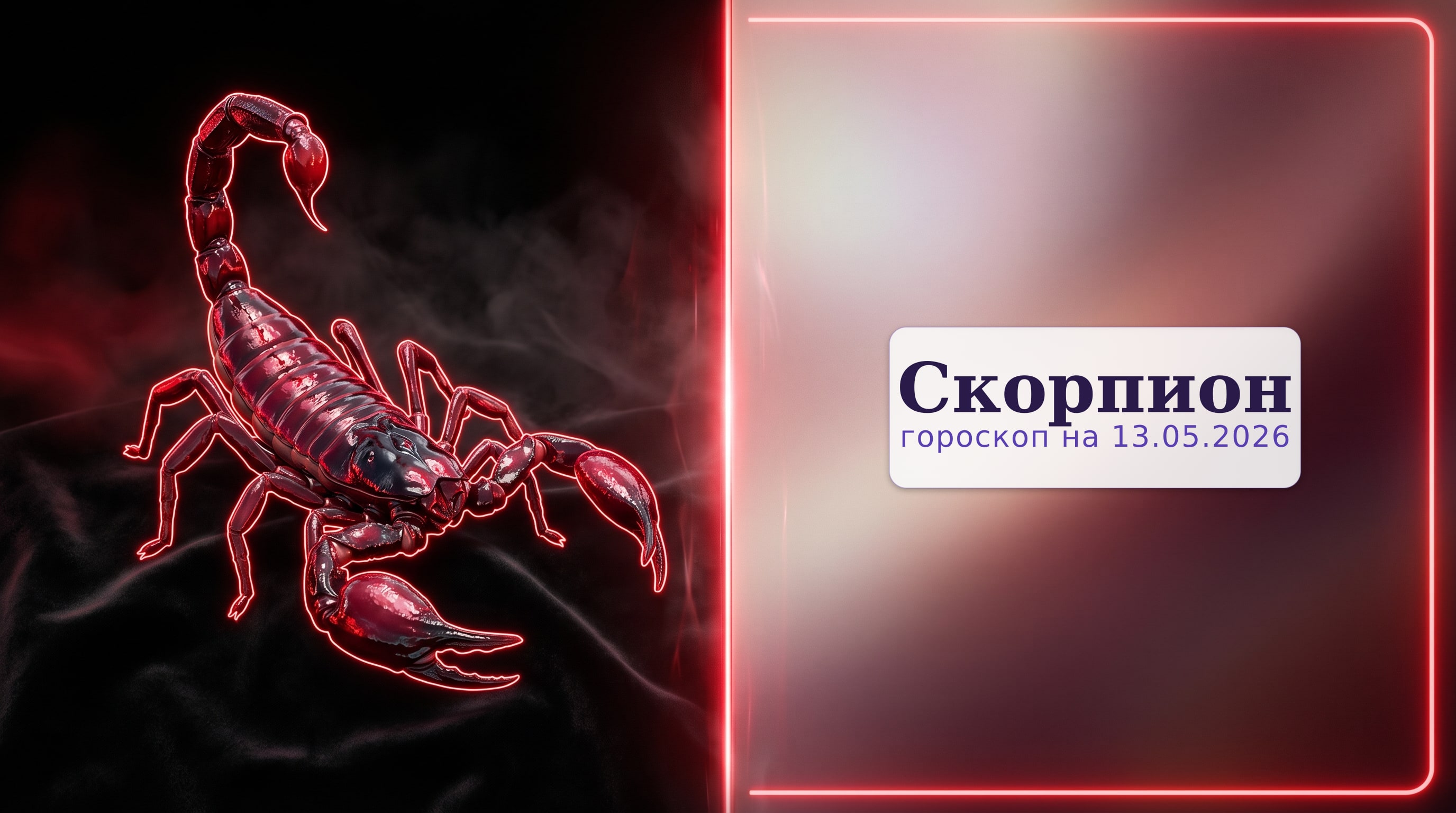 Скорпион — гороскоп на 13.05.2026