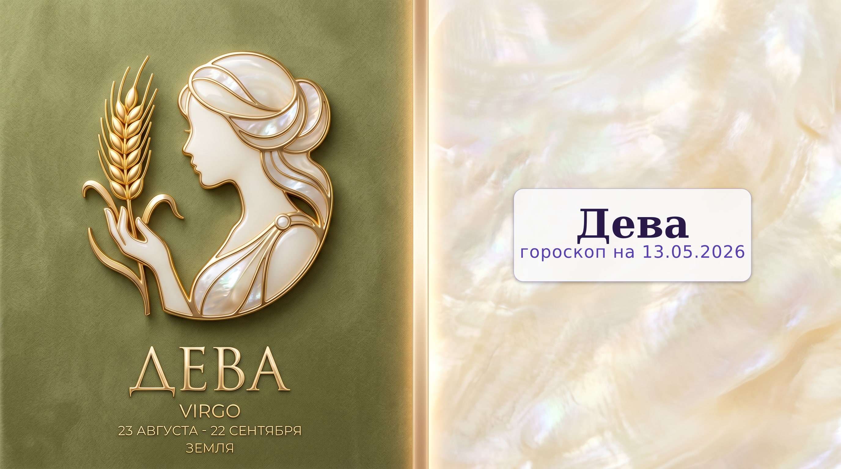 Дева — гороскоп на 13.05.2026